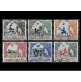 Басутоленд 1954 г. "Королева Елизавета II и местные мотивы" (надпечатка)