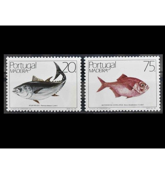 Мадейра 1986 г. "Морские рыбы"