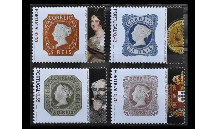 Португалия 2003 г. "150-летие выпуска первой португальской марки" Португалия 2003 г. "150-летие выпуска первой португальской марки"