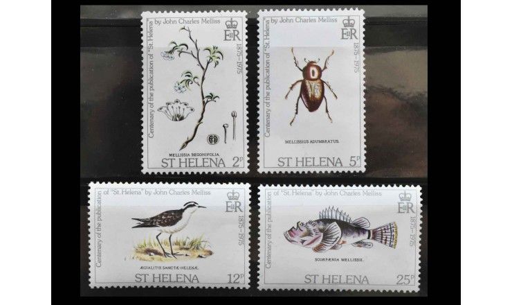 Остров Святой Елены 1975 г. "Столетие со дня публикации книги Дж.К.Меллисса "Святая Елена" Остров Святой Елены 1975 г. "Столетие со дня публикации книги Дж.К.Меллисса "Святая Елена"