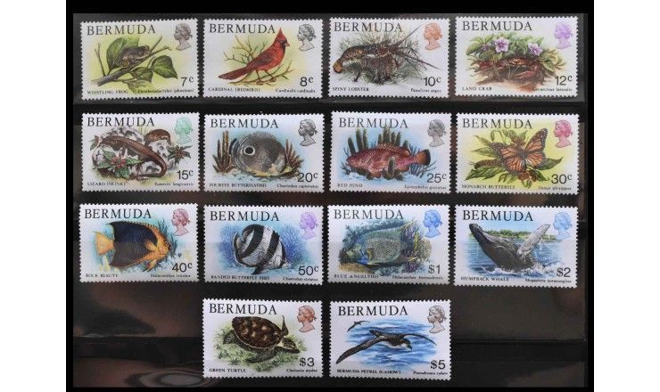 Бермудские Острова 1978 г. "Дикая природа" Бермудские Острова 1978 г. "Дикая природа"