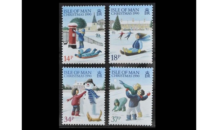 Остров Мэн 1990 г. "Рождество"
