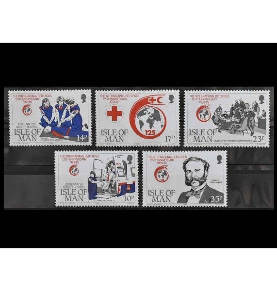 Остров Мэн 1989 г. "125-я годовщина Международного Красного Креста"