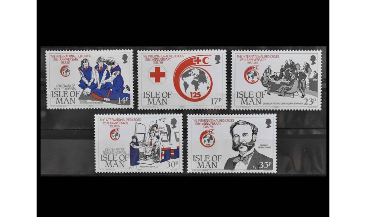 Остров Мэн 1989 г. "125-я годовщина Международного Красного Креста"