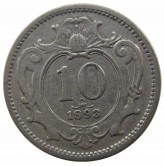 Австрия 10 геллеров 1893 г.