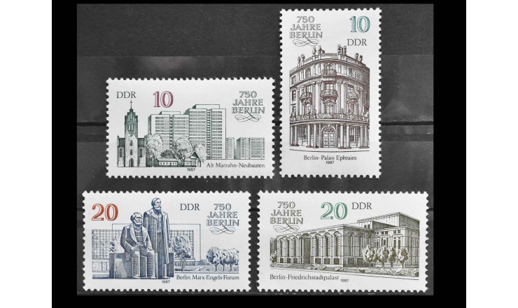 ГДР 1987 г. "750 лет Берлину"