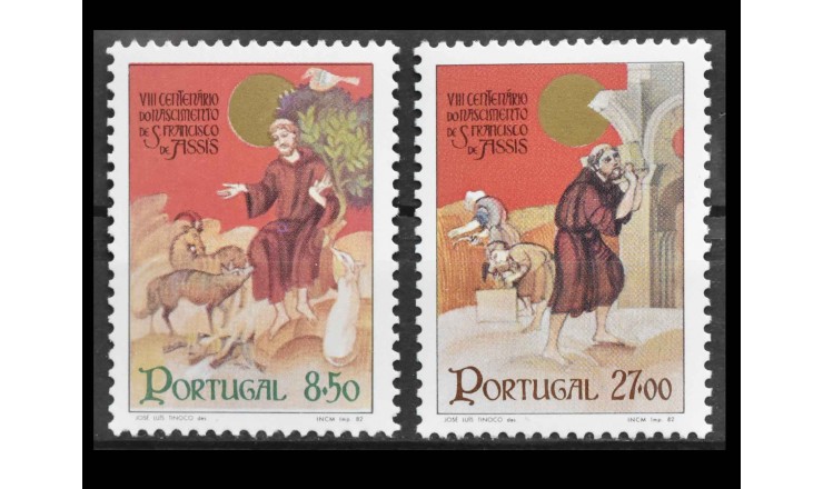 Португалия 1982 г. "Святой Франциск Ассизский"