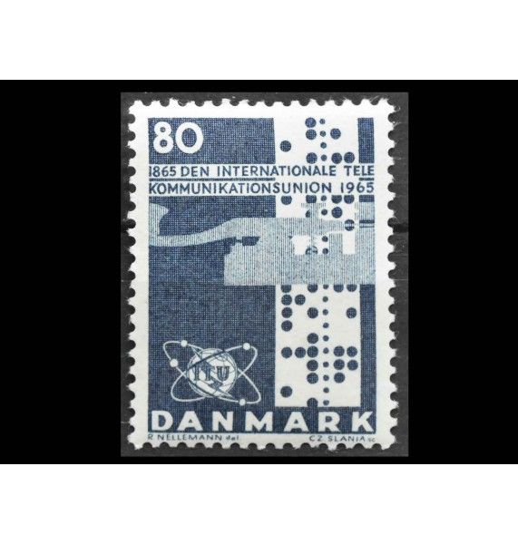 Дания 1965 г. "Столетие Международного союза электросвязи" Дания 1965 г. "Столетие Международного союза электросвязи"