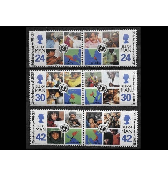Остров Мэн 1996 г. "50 лет ЮНИСЕФ" Остров Мэн 1996 г. "50 лет ЮНИСЕФ"