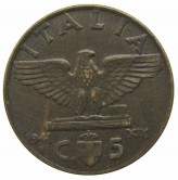 Италия 5 чентезимо 1941 г.