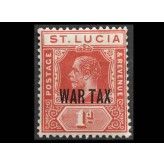 Сент-Люсия 1916 г. "Военная помощь" (надпечатка)
