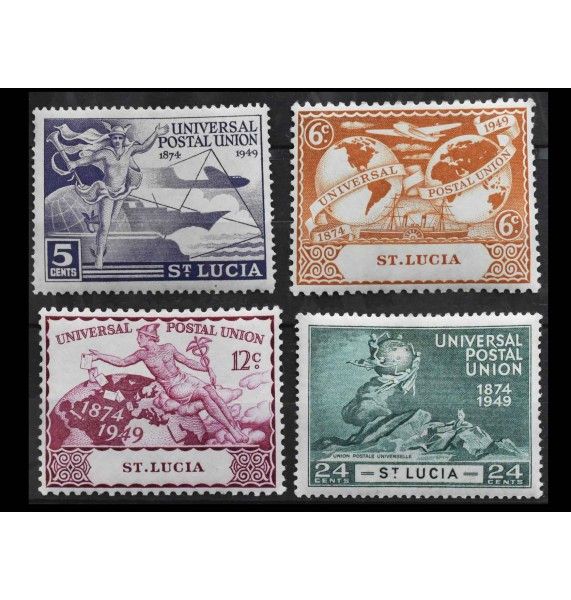 Сент-Люсия 1949 г. "75-летие Всемирного почтового союза" Сент-Люсия 1949 г. "75-летие Всемирного почтового союза"