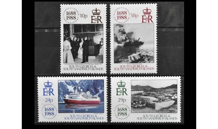 Южная Георгия и Сандвичевы О-ва 1988 г. "Рынок страхования Лондонский Ллойд" Южная Георгия и Сандвичевы О-ва 1988 г. "Рынок страхования Лондонский Ллойд"