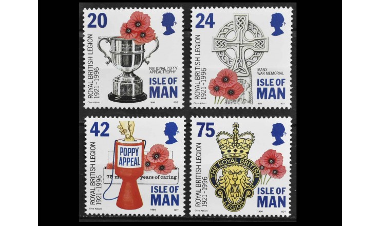 Остров Мэн 1996 г. "75-я годовщина Королевского британского легиона"