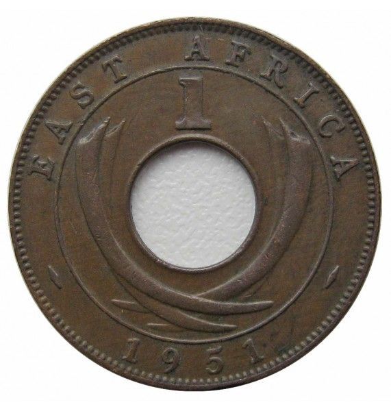 Британская Восточная Африка 1 цент 1951 г. KN