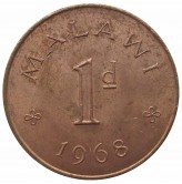 Малави 1 пенни 1968 г.