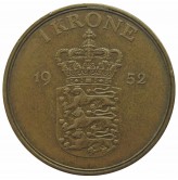 Дания 1 крона 1952 г.