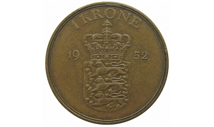 Дания 1 крона 1952 г. Дания 1 крона 1952 г.