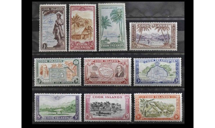 Острова Кука 1949 г. "Пейзажи"