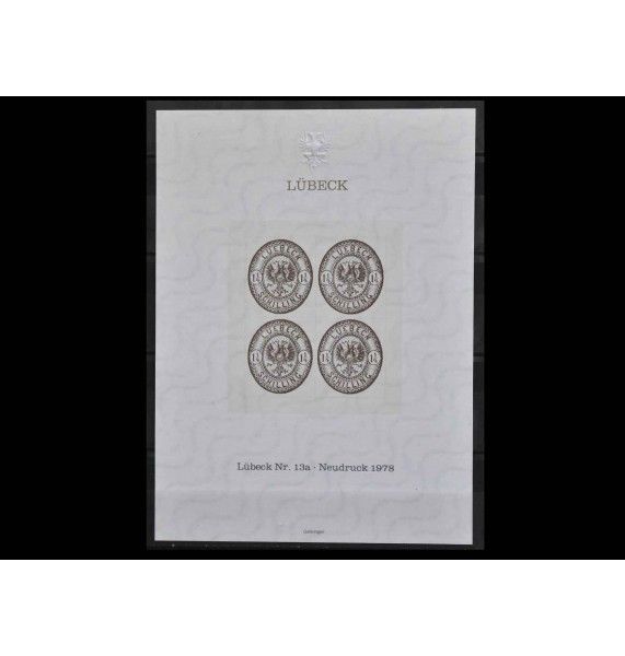 Любек 1978 г. "Герб в овальной форме" (новодел) Любек 1978 г. "Герб в овальной форме" (новодел)