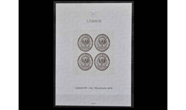 Любек 1978 г. "Герб в овальной форме" (новодел)