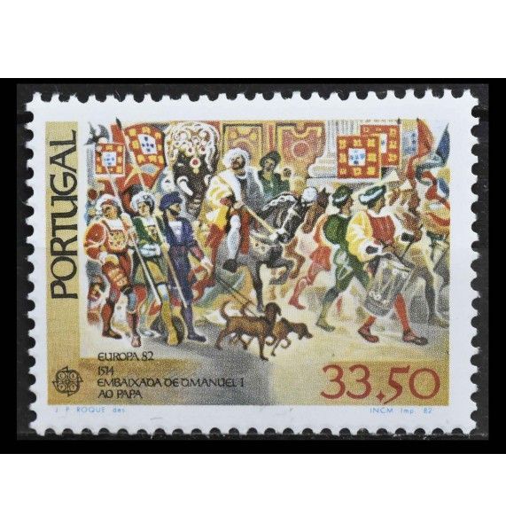 Португалия 1982 г. "Европа: Исторические события"