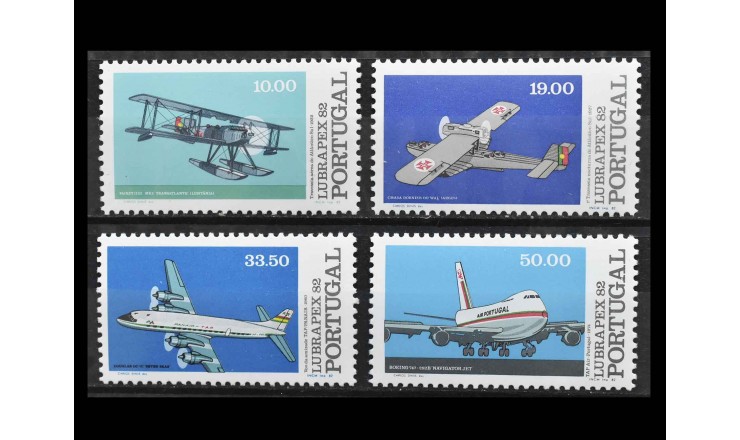 Португалия 1982 г. "Самолеты"