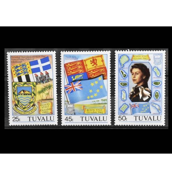 Тувалу 1982 г. "Королевский визит" Тувалу 1982 г. "Королевский визит"