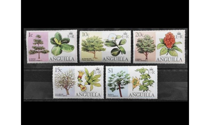 Ангилья 1976 г. "Цветущие деревья"