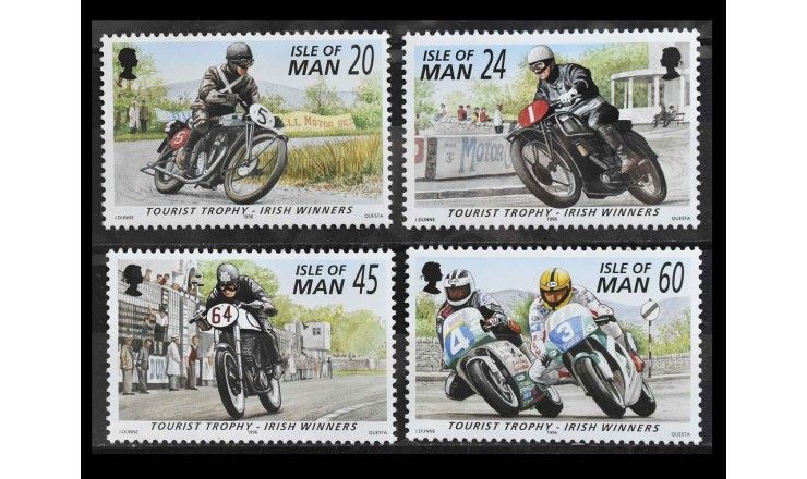 Остров Мэн 1996 г. "Совместный выпуск с Ирландией: Мотоциклетные гонки "Турист Трофи" Остров Мэн 1996 г. "Совместный выпуск с Ирландией: Мотоциклетные гонки "Турист Трофи"