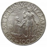 Чехословакия 100 крон 1948 г. (600 лет Карлову университету)