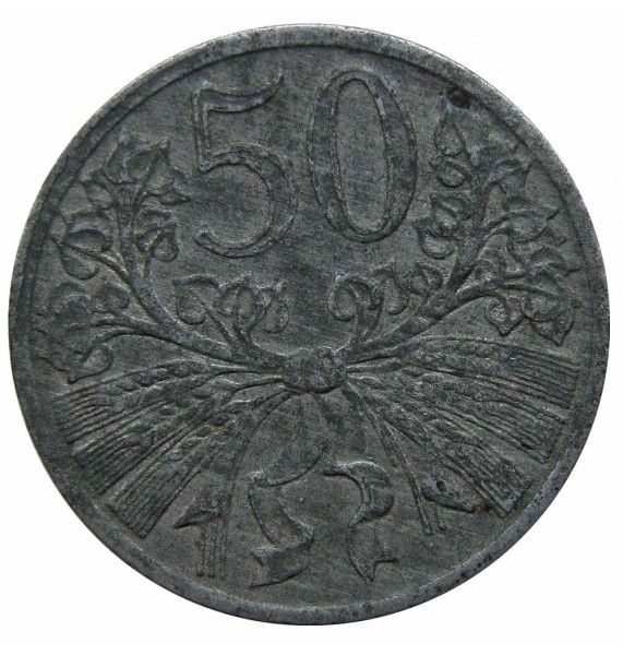 Богемия и Моравия 50 геллеров 1941 г.