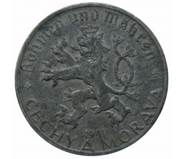 Богемия и Моравия 50 геллеров 1941 г. Богемия и Моравия 50 геллеров 1941 г.