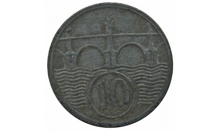 Богемия и Моравия 10 геллеров 1941 г. Богемия и Моравия 10 геллеров 1941 г.