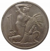 Чехословакия 1 крона 1938 г.