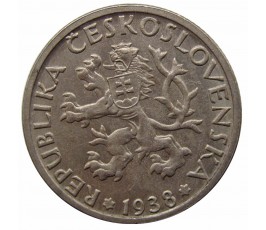 Чехословакия 1 крона 1938 г.
