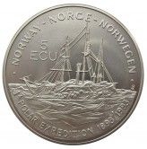 Норвегия 5 экю 1993 г. (100-летие первой полярной экспедиции)