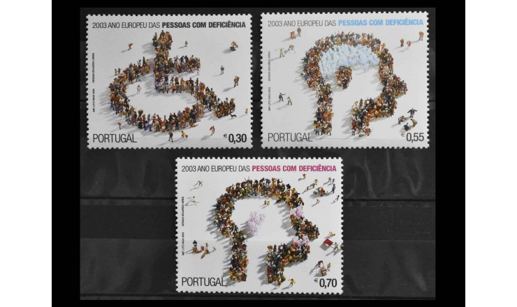 Португалия 2003 г. "Европейский год инвалидов"