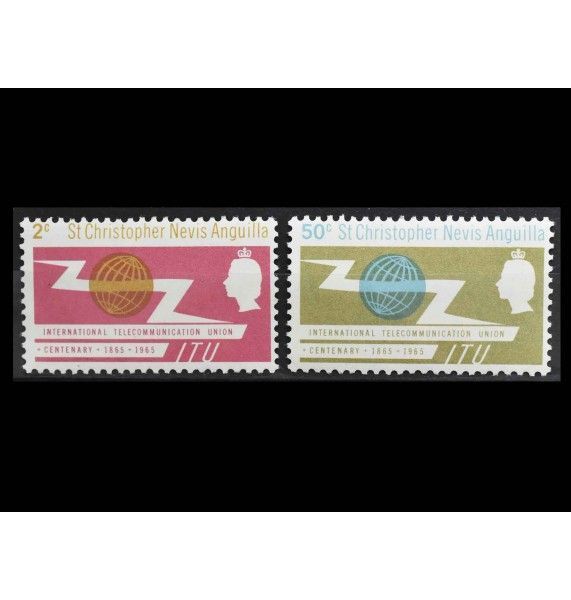 Сент-Кристофер-Невис-Ангилья 1965 г. "Международный союз электросвязи"