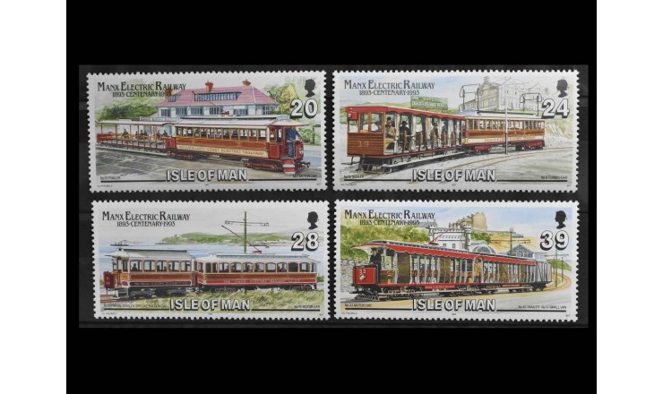 Остров Мэн 1993 г. "Трамваи"