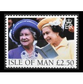 Остров Мэн 1998 г. "Королева-мать и королева Елизавета II"
