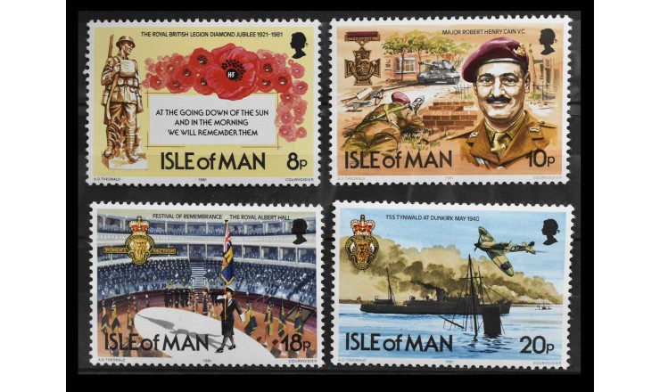 Остров Мэн 1981 г. "60-летие Королевского британского легиона" Остров Мэн 1981 г. "60-летие Королевского британского легиона"