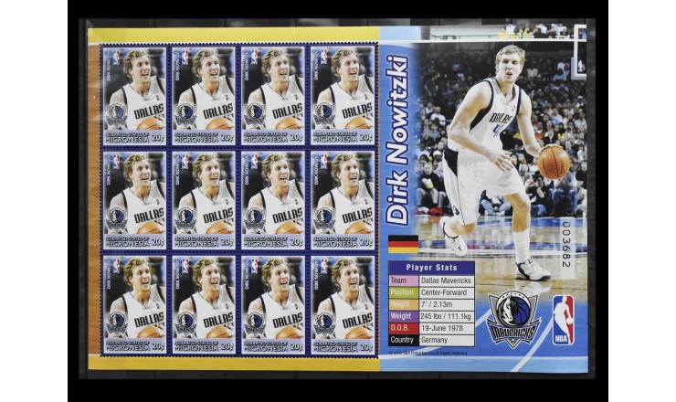 Микронезия 2004 г. "Игроки NBA - Дирк Новицки"