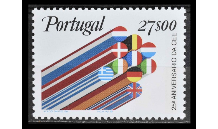 Португалия 1982 г. "25 лет ЕС"