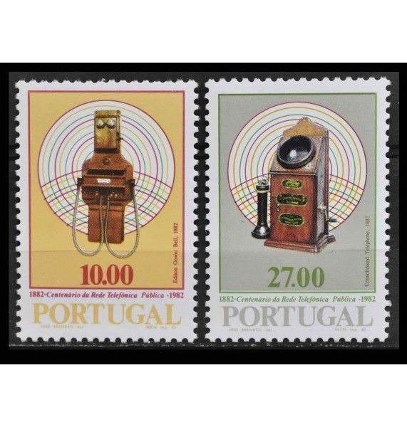 Португалия 1982 г. "100 лет телефонной связи в стране"