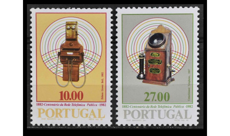 Португалия 1982 г. "100 лет телефонной связи в стране"