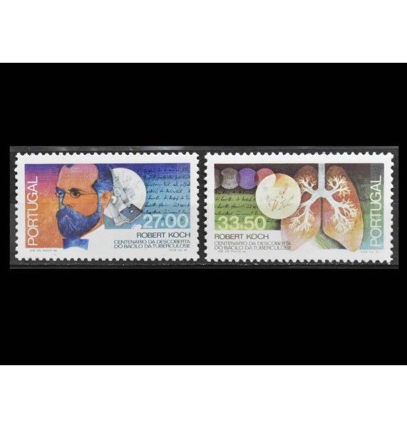 Португалия 1982 г. "Столетие со дня открытия бациллы"