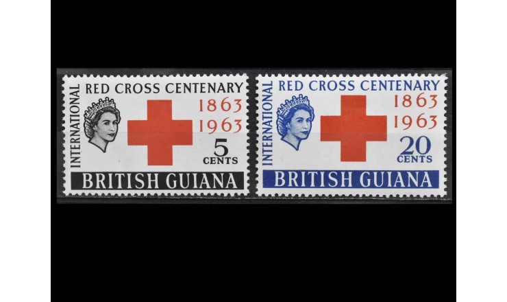 Британская Гвиана 1963 г. "Столетие Красного Креста"