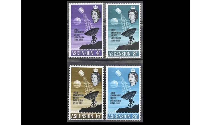 Остров Вознесения 1966 г. "Спутник связи "Аполлон"