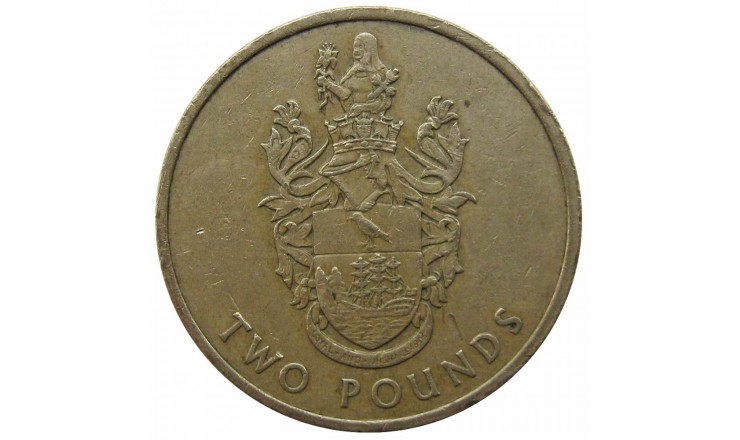 Остров Святой Елены и Вознесения 2 фунта 2002 г.